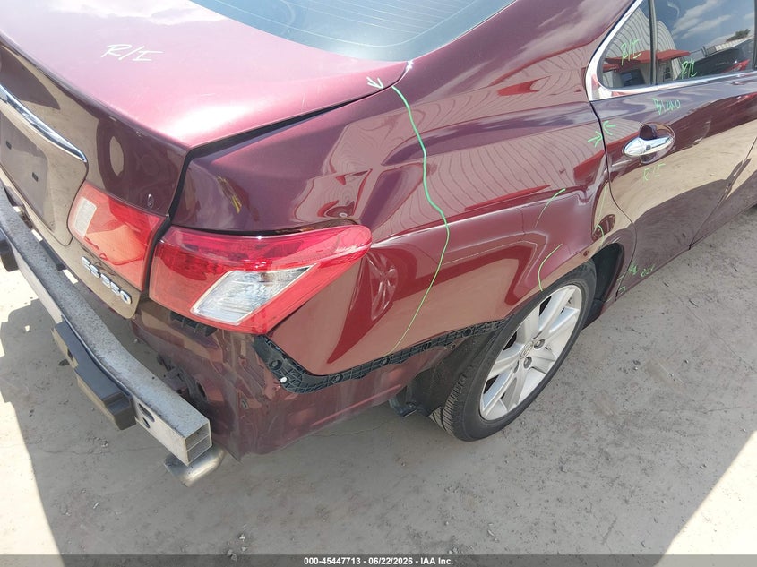 2008 Lexus Es 350 VIN JTHBJ46G682181153 IAAI salvage auction — FRONT & REAR, Salvage (Texas), sold $1,000 on 2026-07-14 (photo 6)
