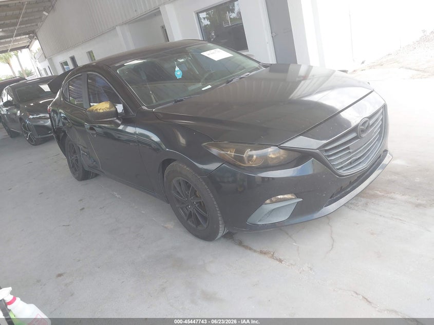 2014 Mazda 3 VIN JM1BM1T77E1185726 IAAI salvage auction — RIGHT REAR, Salvage Title, sold $650 on 2026-07-22 (photo 1)