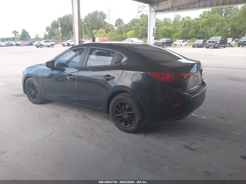2014 Mazda 3 VIN JM1BM1T77E1185726 IAAI salvage auction — RIGHT REAR, Salvage Title, sold $650 on 2026-07-22 (photo 3)