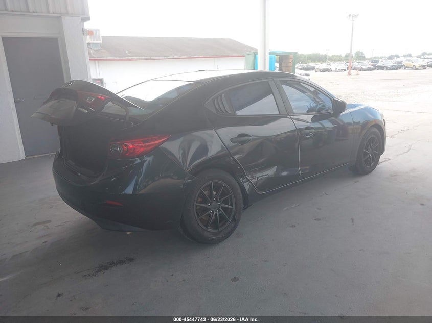 2014 Mazda 3 VIN JM1BM1T77E1185726 IAAI salvage auction — RIGHT REAR, Salvage Title, sold $650 on 2026-07-22 (photo 4)