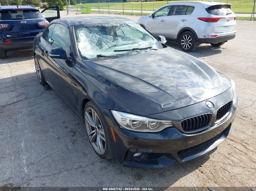 2014 BMW 4er VIN WBA3T3C5XEJ876649 IAAI salvage auction — STORM DAMAGE, Salvage (Illinois), sold $4,000 on 2026-08-12 (photo 1)