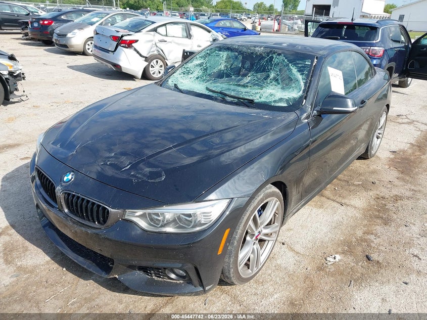 2014 BMW 4er VIN WBA3T3C5XEJ876649 IAAI salvage auction — STORM DAMAGE, Salvage (Illinois), sold $4,000 on 2026-08-12 (photo 2)