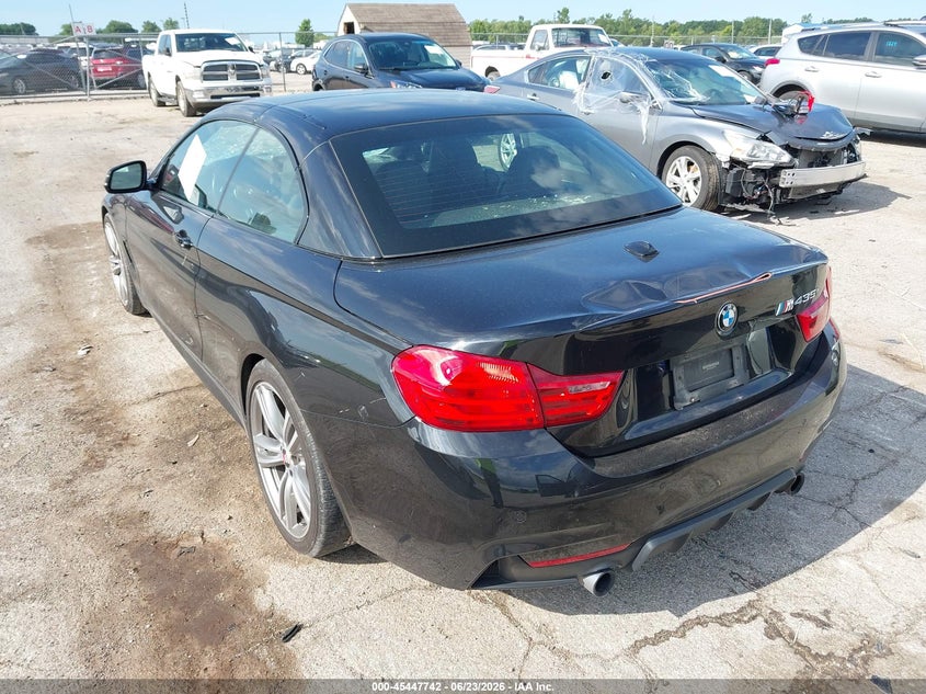 2014 BMW 4er VIN WBA3T3C5XEJ876649 IAAI salvage auction — STORM DAMAGE, Salvage (Illinois), sold $4,000 on 2026-08-12 (photo 3)
