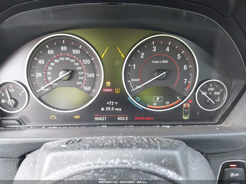 2014 BMW 4er VIN WBA3T3C5XEJ876649 IAAI salvage auction — STORM DAMAGE, Salvage (Illinois), sold $4,000 on 2026-08-12 (photo 7)
