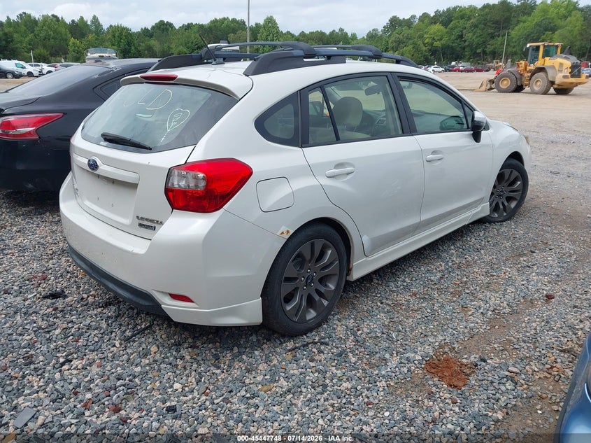 2015 Subaru Impreza VIN JF1GPAU65F8248761 IAAI salvage auction — REPOSSESSION, Clear-Dealer Only (North Carolina), sold $25 on 2026-07-27 (photo 4)