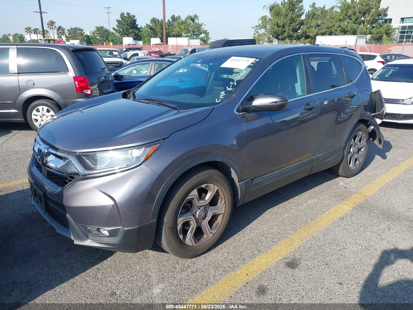 2019 Honda Cr-v VIN 7FARW1H57KE029886 IAAI salvage auction — REAR END, Salvage (California), sold $6,400 on 2026-07-29 (photo 2)