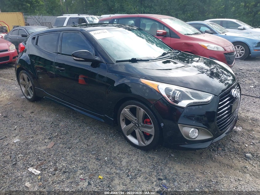 2013 Hyundai Veloster VIN KMHTC6AE2DU118434 IAAI salvage auction — NORMAL WEAR, Repossession Paperwork (Georgia), sold $1,100 on 2026-07-07 (photo 1)
