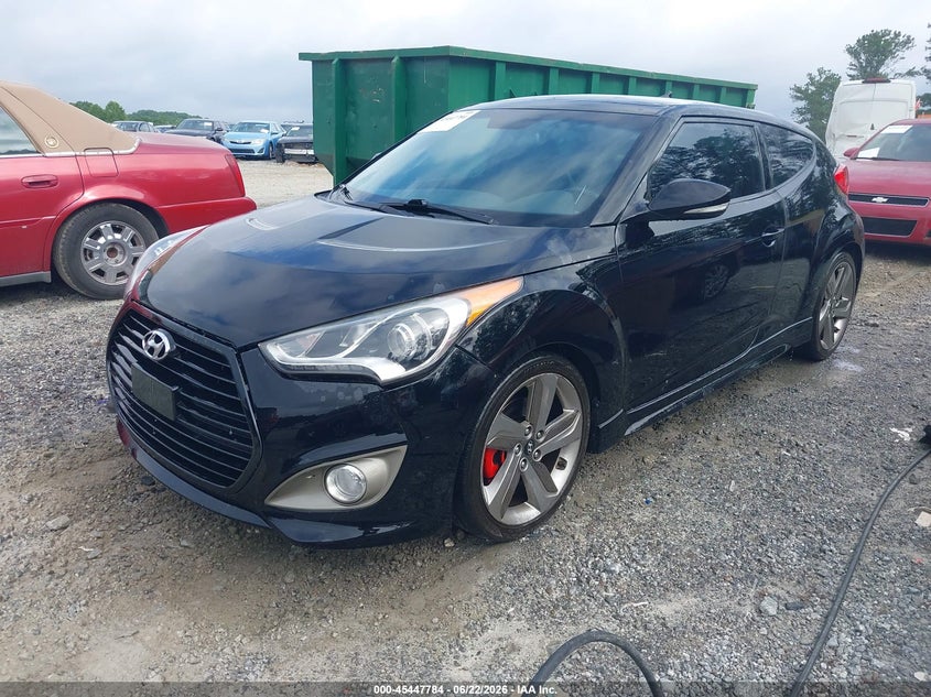 2013 Hyundai Veloster VIN KMHTC6AE2DU118434 IAAI salvage auction — NORMAL WEAR, Repossession Paperwork (Georgia), sold $1,100 on 2026-07-07 (photo 2)