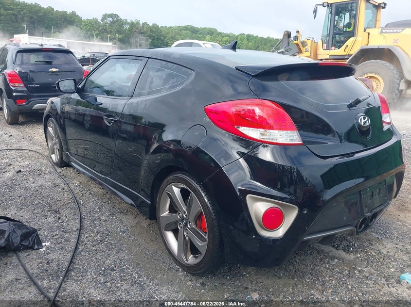 2013 Hyundai Veloster VIN KMHTC6AE2DU118434 IAAI salvage auction — NORMAL WEAR, Repossession Paperwork (Georgia), sold $1,100 on 2026-07-07 (photo 3)