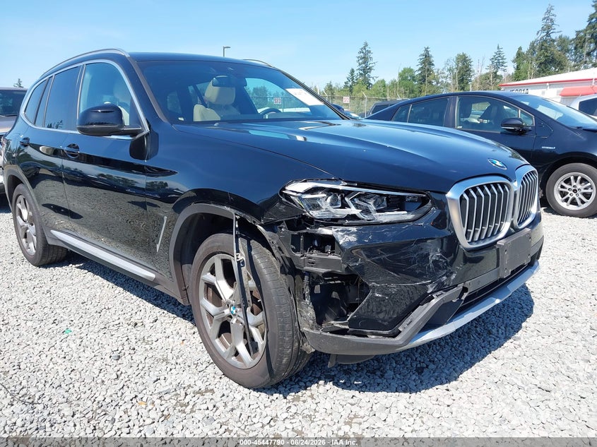2022 BMW X3 VIN 5UX53DP03N9J53760 IAAI salvage auction — RIGHT FRONT, Bill Of Sale (Washington), sold $12,200 on 2026-07-22 (photo 6)