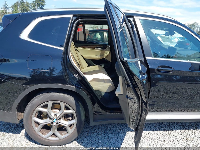 2022 BMW X3 VIN 5UX53DP03N9J53760 IAAI salvage auction — RIGHT FRONT, Bill Of Sale (Washington), sold $12,200 on 2026-07-22 (photo 8)