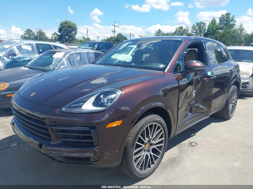 2023 Porsche Cayenne VIN WP1AA2AY4PDA03647 IAAI salvage auction — SIDE, Salvage Title, sold $23,200 on 2026-08-14 (photo 2)