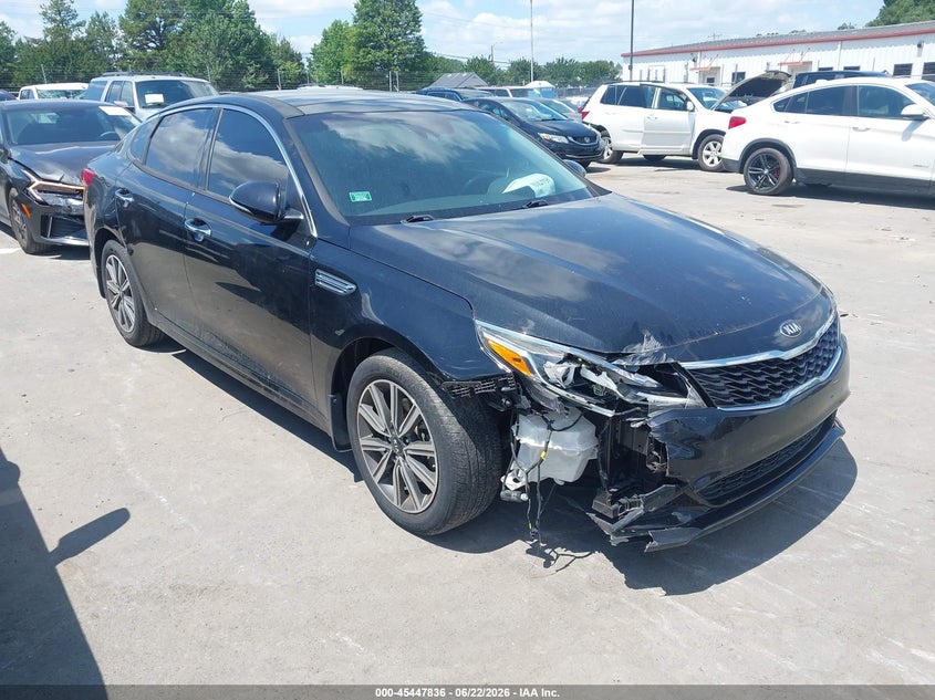 2019 Kia Optima VIN 5XXGT4L33KG332759 IAAI salvage auction — FRONT END, Salvage (North Carolina), sold $1,850 on 2026-07-10 (photo 1)