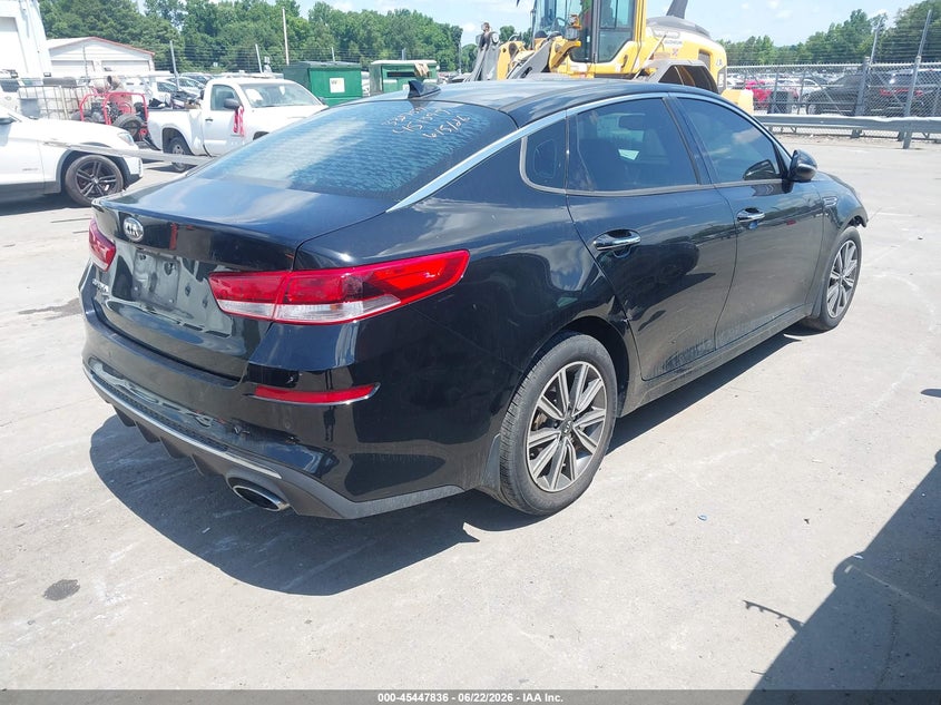 2019 Kia Optima VIN 5XXGT4L33KG332759 IAAI salvage auction — FRONT END, Salvage (North Carolina), sold $1,850 on 2026-07-10 (photo 4)