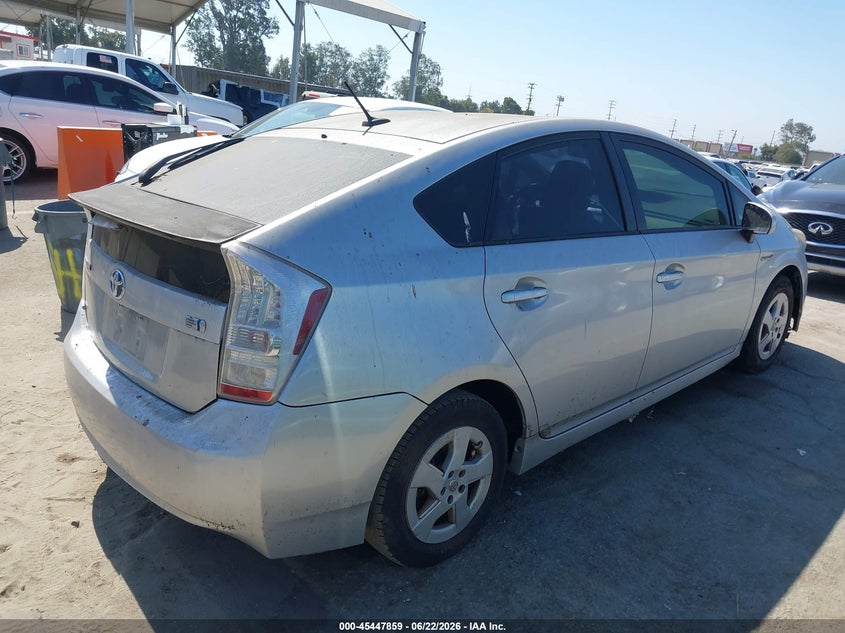 2011 Toyota Prius VIN JTDKN3DU6B1476288 IAAI salvage auction — UNKNOWN, Salvage Title - Dealer (California), sold $1,300 on 2026-07-15 (photo 4)