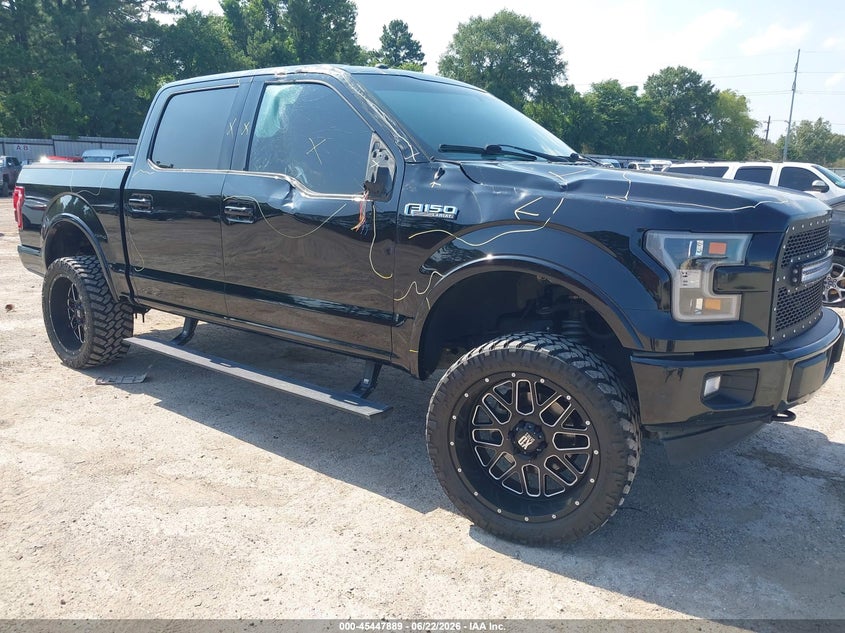 2017 Ford F-150 VIN 1FTEW1EG5HKC57980 IAAI salvage auction — SIDE, Original (Texas), sold $7,600 on 2026-07-29 (photo 1)