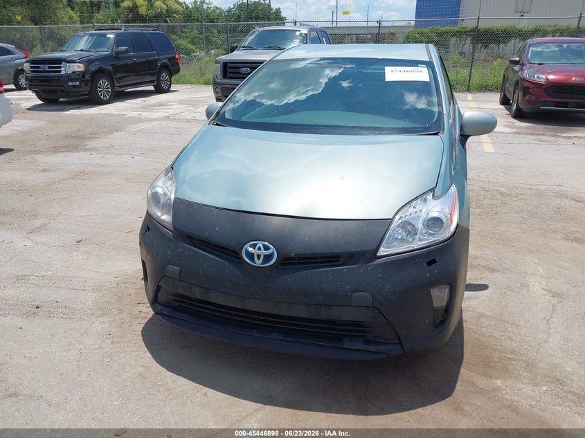 2013 Toyota Prius VIN JTDKN3DU8D5641933 IAAI salvage auction — ENGINE DAMAGE, Clear (Florida), sold $1,150 on 2026-07-29 (photo 6)