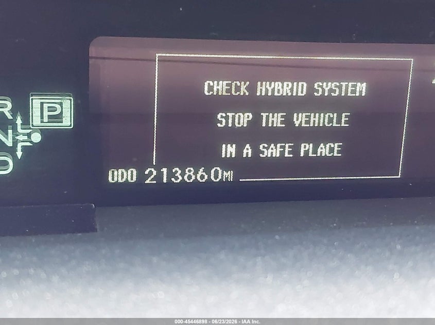2013 Toyota Prius VIN JTDKN3DU8D5641933 IAAI salvage auction — ENGINE DAMAGE, Clear (Florida), sold $1,150 on 2026-07-29 (photo 7)