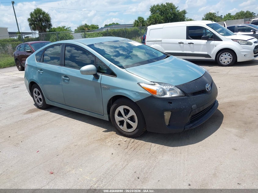 2013 Toyota Prius VIN JTDKN3DU8D5641933 IAAI salvage auction — ENGINE DAMAGE, Clear (Florida), sold $1,150 on 2026-07-29 (photo 1)