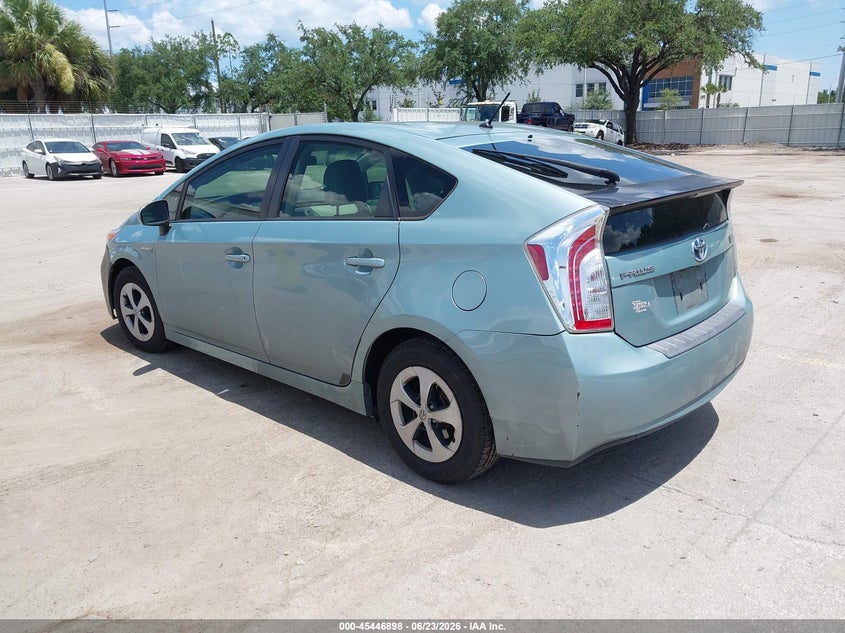2013 Toyota Prius VIN JTDKN3DU8D5641933 IAAI salvage auction — ENGINE DAMAGE, Clear (Florida), sold $1,150 on 2026-07-29 (photo 3)