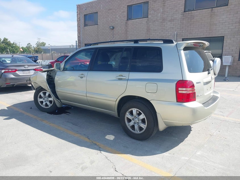 2001 Toyota Highlander VIN JTEHF21A110040282 IAAI salvage auction — LEFT FRONT, Salvage (California), sold $625 on 2026-07-29 (photo 3)