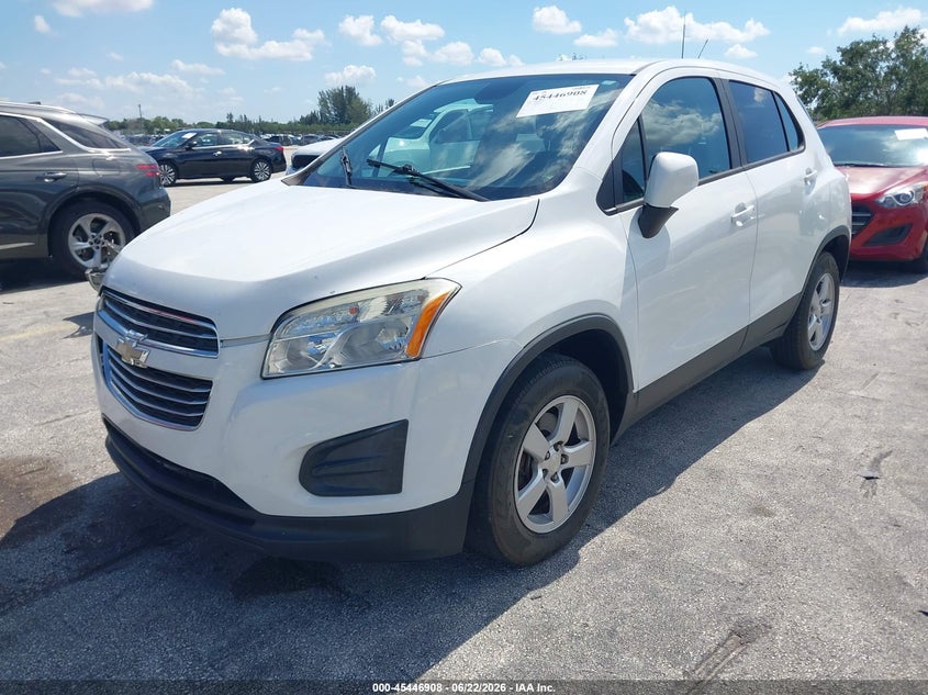 2016 Chevrolet Trax VIN KL7CJNSB9GB639978 IAAI salvage auction — RIGHT SIDE, Clear (Florida), sold $1,200 on 2026-07-09 (photo 2)