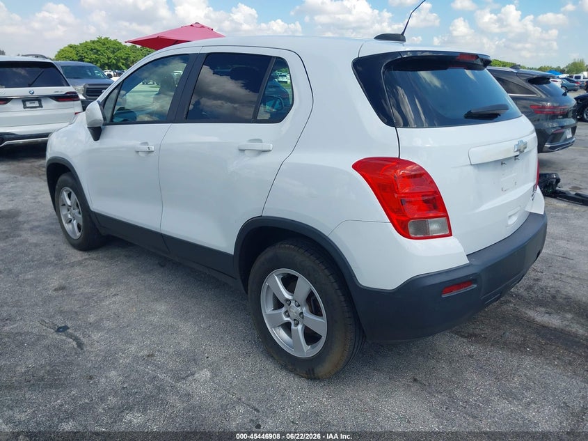 2016 Chevrolet Trax VIN KL7CJNSB9GB639978 IAAI salvage auction — RIGHT SIDE, Clear (Florida), sold $1,200 on 2026-07-09 (photo 3)