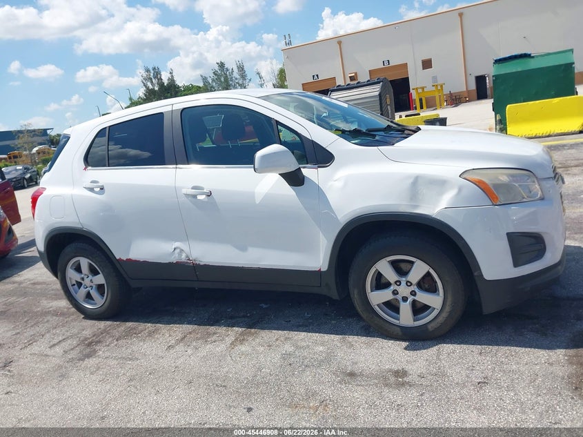 2016 Chevrolet Trax VIN KL7CJNSB9GB639978 IAAI salvage auction — RIGHT SIDE, Clear (Florida), sold $1,200 on 2026-07-09 (photo 6)