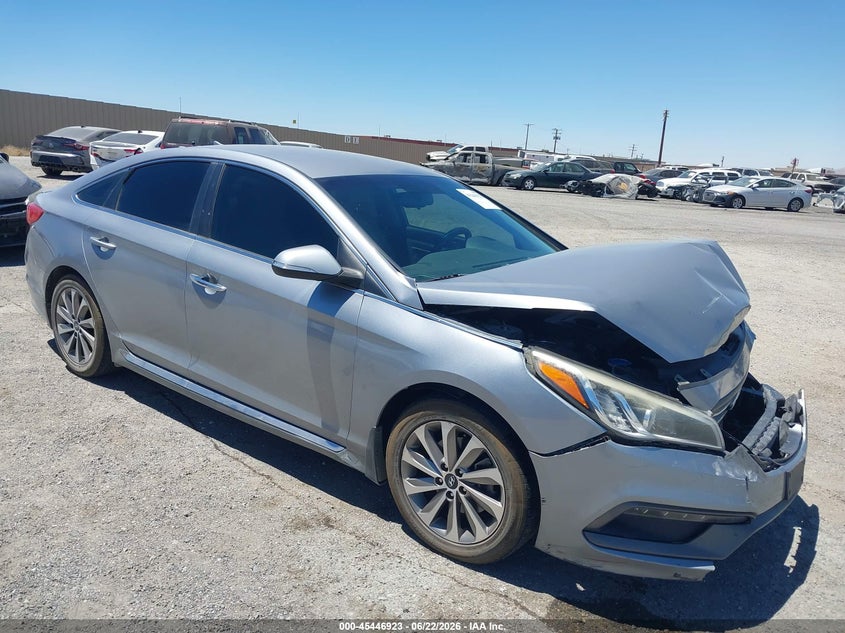 2017 Hyundai Sonata VIN 5NPE34AF7HH513042 IAAI salvage auction — FRONT END, Salvage (California), sold $850 on 2026-07-09 (photo 1)