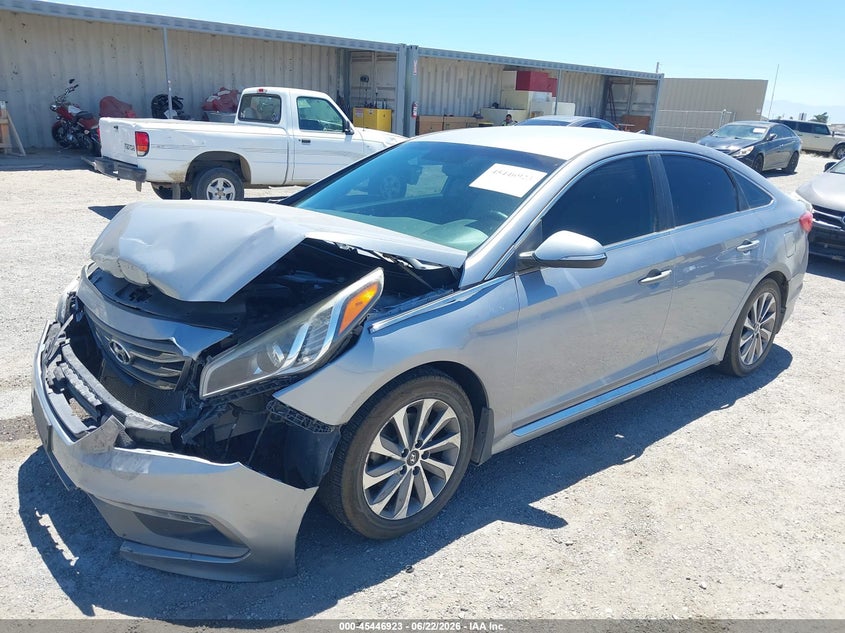 2017 Hyundai Sonata VIN 5NPE34AF7HH513042 IAAI salvage auction — FRONT END, Salvage (California), sold $850 on 2026-07-09 (photo 2)