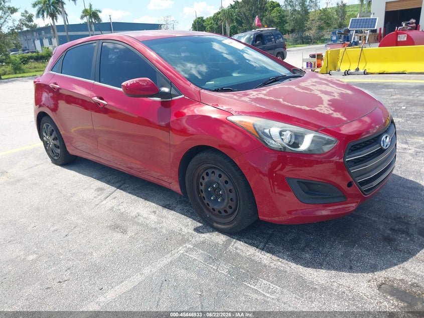 2017 Hyundai Elantra VIN KMHD35LH8HU357482 IAAI salvage auction — LEFT FRONT, Clear (Florida), sold $1,000 on 2026-07-16 (photo 1)