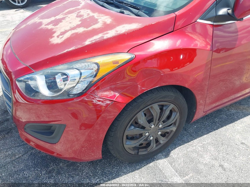 2017 Hyundai Elantra VIN KMHD35LH8HU357482 IAAI salvage auction — LEFT FRONT, Clear (Florida), sold $1,000 on 2026-07-16 (photo 6)