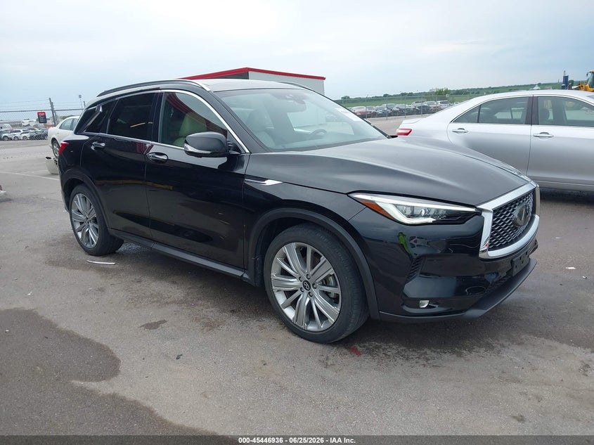 2021 Infiniti Qx50 VIN 3PCAJ5CB6MF101904 IAAI salvage auction — LEFT REAR, Salvage (Nebraska), sold $9,750 on 2026-08-06 (photo 1)