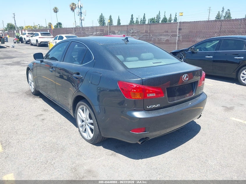 2007 Lexus Is 250 VIN JTHBK262675027710 IAAI salvage auction — RIGHT SIDE, Salvage (California), sold $3,025 on 2026-07-20 (photo 3)