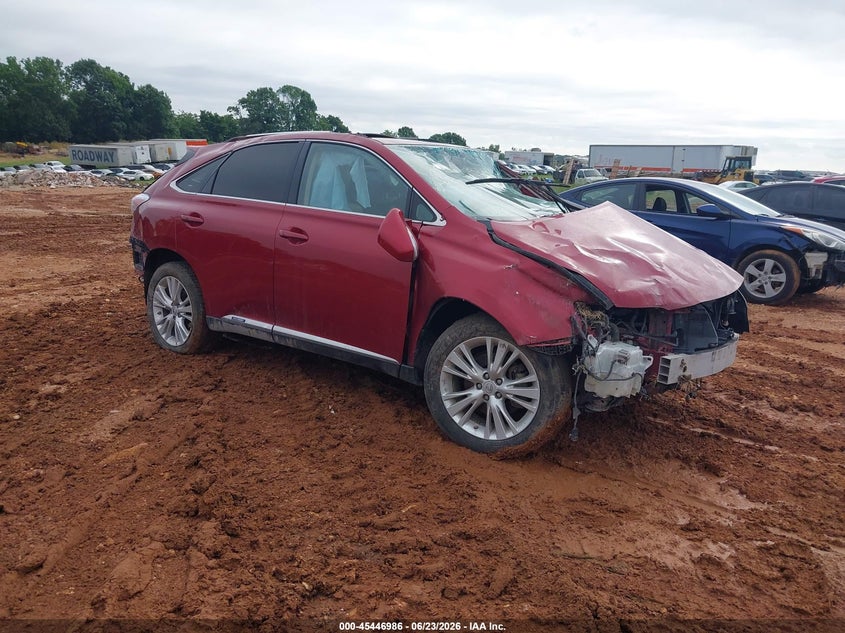 2010 Lexus Rx 450h VIN JTJBC1BA4A2013929 IAAI salvage auction — ROLLOVER, Salvage (Missouri), sold $975 on 2026-07-30 (photo 1)