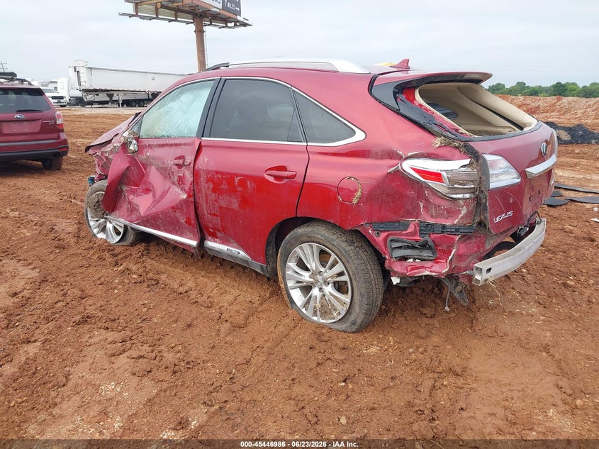 2010 Lexus Rx 450h VIN JTJBC1BA4A2013929 IAAI salvage auction — ROLLOVER, Salvage (Missouri), sold $975 on 2026-07-30 (photo 3)