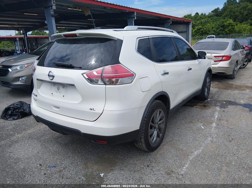 2016 Nissan Rogue VIN KNMAT2MT0GP737843 IAAI salvage auction — FRESH WATER, Salvage (Louisiana), sold $1,900 on 2026-07-14 (photo 4)
