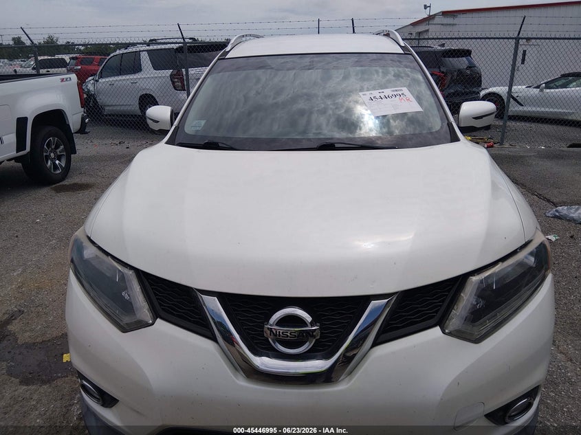 2016 Nissan Rogue VIN KNMAT2MT0GP737843 IAAI salvage auction — FRESH WATER, Salvage (Louisiana), sold $1,900 on 2026-07-14 (photo 6)