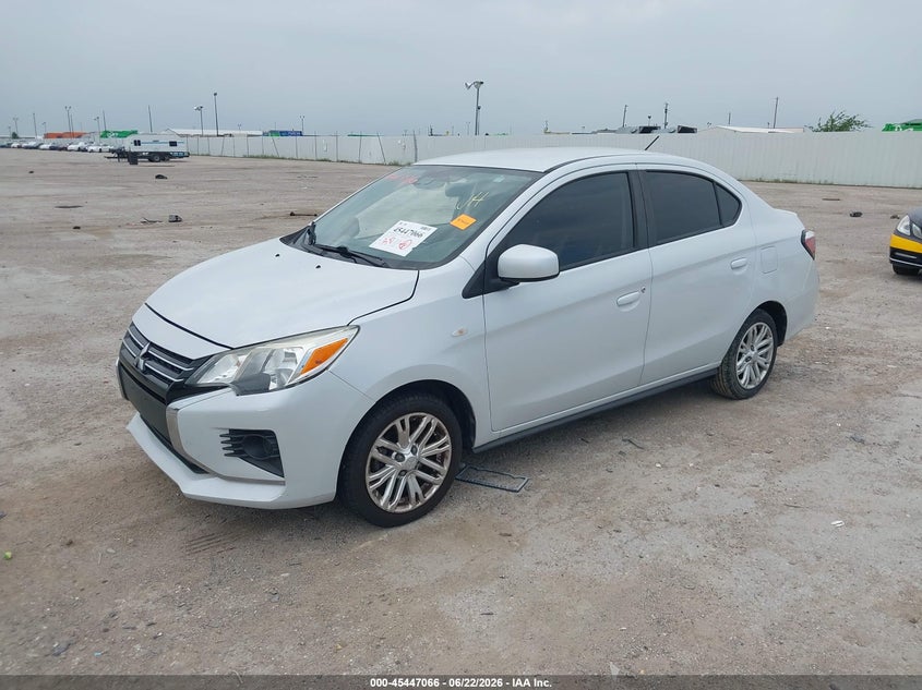 2021 Mitsubishi Mirage VIN ML32FUFJ9MHF07488 IAAI salvage auction — RIGHT SIDE, Salvage Title, sold $2,150 on 2026-07-17 (photo 2)
