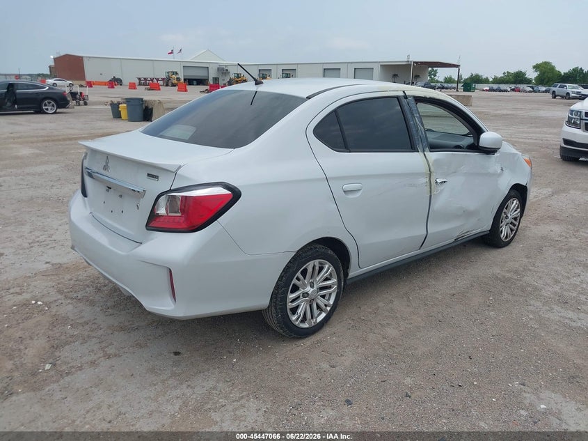 2021 Mitsubishi Mirage VIN ML32FUFJ9MHF07488 IAAI salvage auction — RIGHT SIDE, Salvage Title, sold $2,150 on 2026-07-17 (photo 4)