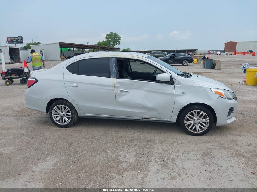 2021 Mitsubishi Mirage VIN ML32FUFJ9MHF07488 IAAI salvage auction — RIGHT SIDE, Salvage Title, sold $2,150 on 2026-07-17 (photo 6)
