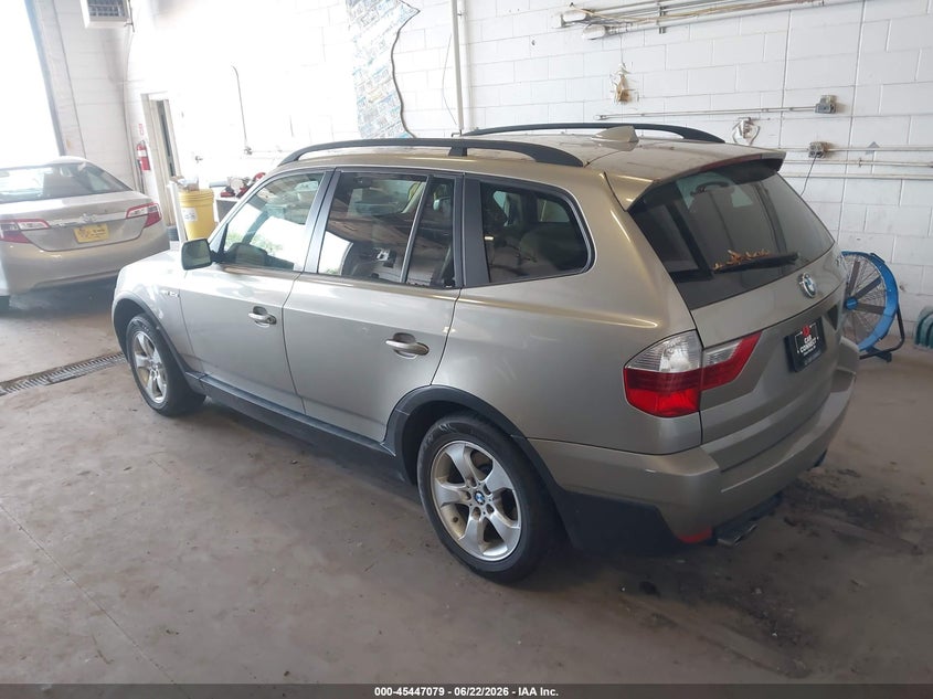 2007 BMW X3 VIN WBXPC93477WF08505 IAAI salvage auction — NORMAL WEAR, Clear (Minnesota), sold $350 on 2026-07-22 (photo 3)