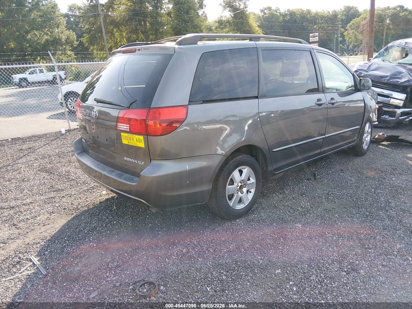 2004 Toyota Sienna VIN 5TDZA22C44S113542 IAAI salvage auction — RIGHT SIDE, Salvage (South Carolina), sold $625 on 2026-07-28 (photo 4)
