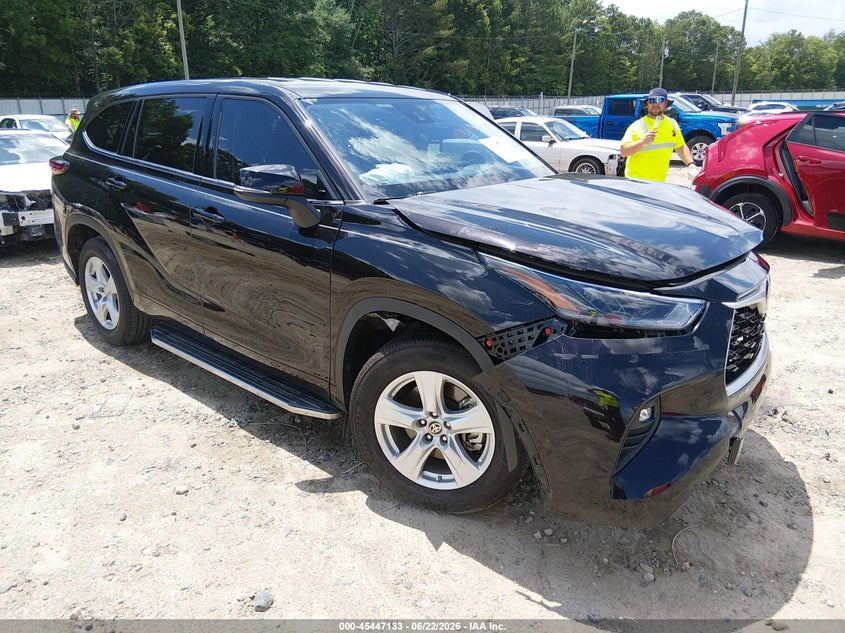 2021 Toyota Highlander VIN 5TDZZRAH2MS031601 IAAI salvage auction — FRONT END, Salvage (Georgia), sold $7,200 on 2026-07-30 (photo 1)