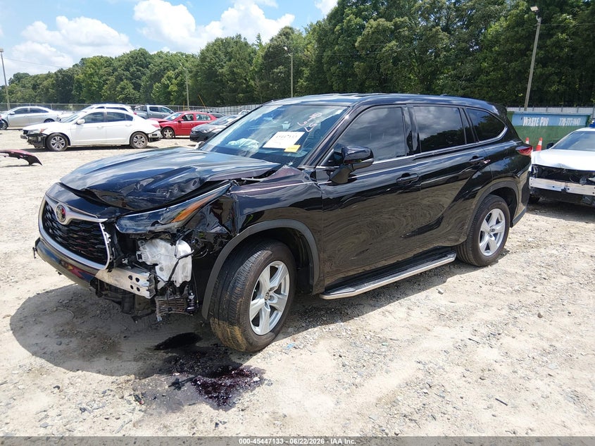 2021 Toyota Highlander VIN 5TDZZRAH2MS031601 IAAI salvage auction — FRONT END, Salvage (Georgia), sold $7,200 on 2026-07-30 (photo 2)