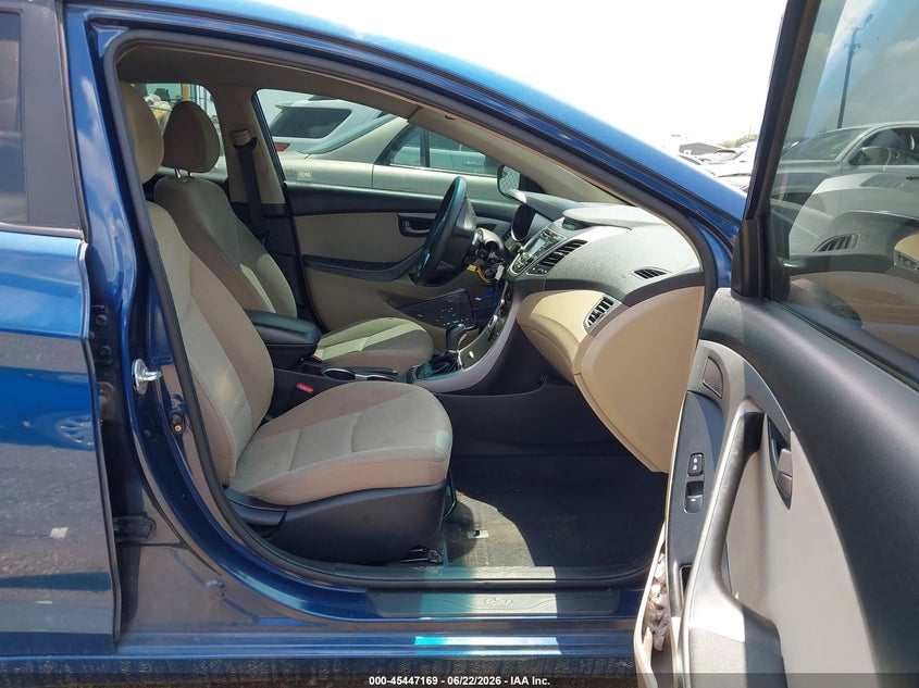 2015 Hyundai Elantra VIN KMHDH4AEXFU358148 IAAI salvage auction — THEFT, Salvage Title, sold $950 on 2026-07-22 (photo 5)