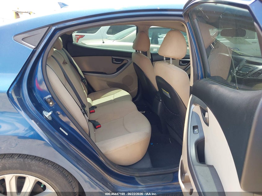 2015 Hyundai Elantra VIN KMHDH4AEXFU358148 IAAI salvage auction — THEFT, Salvage Title, sold $950 on 2026-07-22 (photo 8)