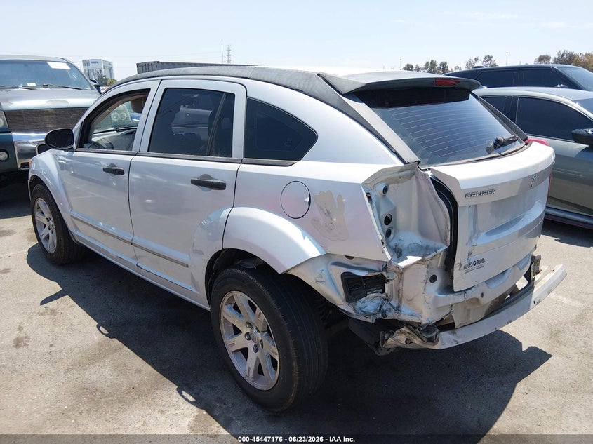 2007 Dodge Caliber VIN 1B3HB48B17D508086 IAAI salvage auction — REAR END, Salvage (California), sold $250 on 2026-07-09 (photo 3)