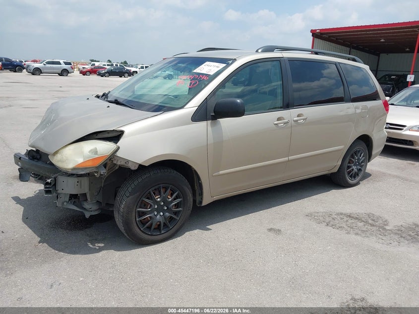 2006 Toyota Sienna VIN 5TDZA23C16S398699 IAAI salvage auction — FRONT END, Salvage (Texas), sold $675 on 2026-07-30 (photo 2)