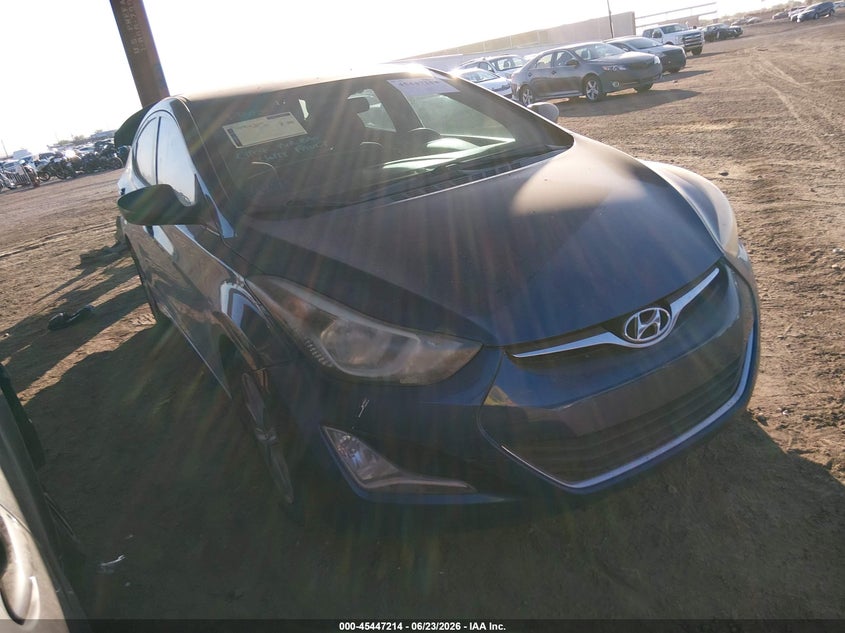 2015 Hyundai Elantra VIN KMHDH4AE3FU388334 IAAI salvage auction — REAR END, Salvage (Arizona), sold $1,800 on 2026-07-14 (photo 1)